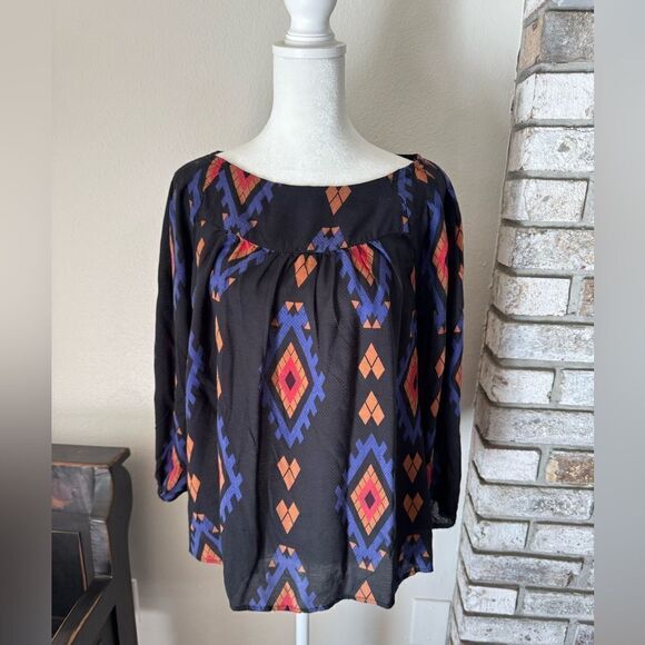 Lucky Brand Aztec blouse - Picture 2 of 6